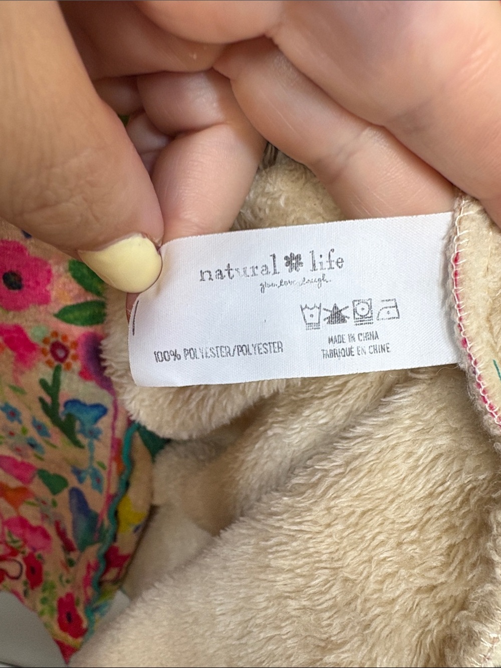Natural Life Pink Heart Fleece Robe Women Size S - Picture 4 of 5